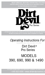 Dirt Devil Pro 1490 Operating Instructions Manual