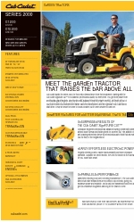 Cub Cadet GTX 2000 Brochure