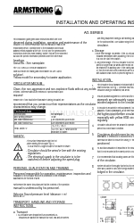 Armstrong AG Series Installation And Operating Instructions