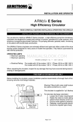 Armstrong ARMflo E9.2 E2 Series Инструкции по установке и эксплуатации