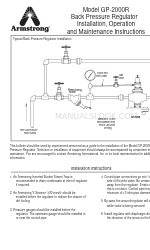 Armstrong GP-2000R 설치, 작동 및 유지보수 지침