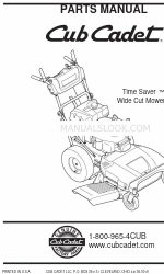 Cub Cadet Time Saver Parça Kılavuzu