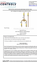 Acorn Engineering SFST-B-OT-CWB-ITG Instructies voor installatie, bediening en onderhoud