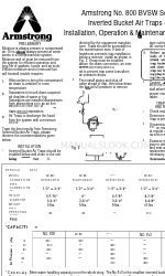 Armstrong 800 Installation, Operation & Maintenance Data Sheet