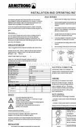 Armstrong Legacy AG Series Instruções de instalação e de utilização