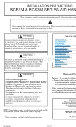 Armstrong Air BCS3M 60 Manuel d'instructions d'installation