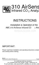 Armstrong Monitoring Corporation AMC-310 Manual de instruções