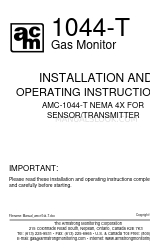 Armstrong Monitoring Corporation 1044-T Manuale di installazione e istruzioni per l'uso