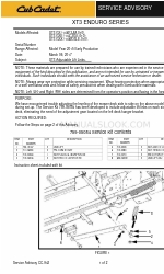 Cub Cadet XT3 GSE Service Advisory