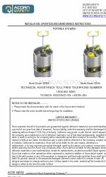 Acorn Safety S0S60 Installation, Operation And Maintenance Instructions