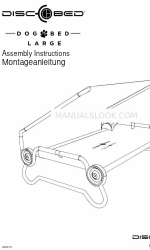 Disc-O-Bed DOG BED LARGE Montageanleitung Handbuch