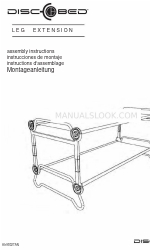 Disc-O-Bed LEG EXTENSION 조립 지침