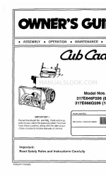 Cub Cadet 317E646F596 Panduan Pemilik