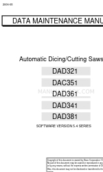 DISCO DAC351 Manual Pemeliharaan Data