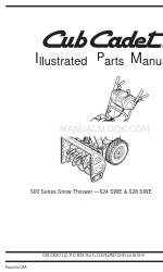 Cub Cadet 528 SWE Иллюстрированный список деталей