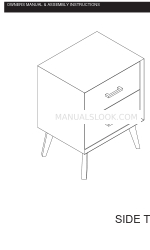 Classic Brands SIDE TABLE A08229-1002 Manuale d'uso e istruzioni di montaggio