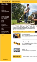 Cub Cadet ST428 パンフレット