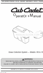 Cub Cadet 190 Gebruikershandleiding