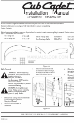 Cub Cadet 59A30053150 Manuel d'installation