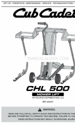 Cub Cadet chl 500 Manuel