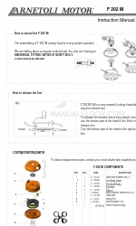 ARNETOLI MOTOR F 202 M Instruction Manual