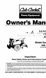 Cub Cadet 448 Manual do Proprietário