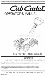 Cub Cadet 450 Series Manual do operador