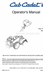 Cub Cadet 454 Manual do operador