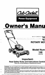 Cub Cadet 148 Panduan Pemilik