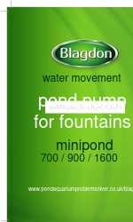 Blagdon minipond 700 Посібник користувача