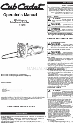 Cub Cadet CS59L Benutzerhandbuch