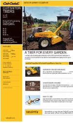 Cub Cadet FT 24 R Front-Tine Garden Tiller 브로셔 및 사양