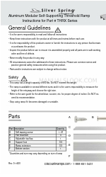 DiscountRamps Silver Spring THR Series Instructies