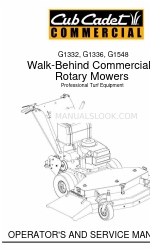 Cub Cadet Commercial G 1548 Руководство по эксплуатации и техническому обслуживанию