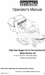 Cub Cadet Commercial 590-852-150 Manual del usuario