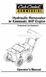 Cub Cadet Commercial Hydraulic Renovator Manual del usuario