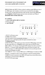 Blake UK Proception PROHDMISP12IR Manual