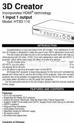 3D Creator HT3D-110 빠른 시작 매뉴얼
