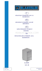 Blakeslee UC-18 설치, 사용 및 유지보수 매뉴얼 지침