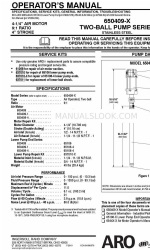 ARO TWO BALL PUMP SERIES 650409-X Manual do operador