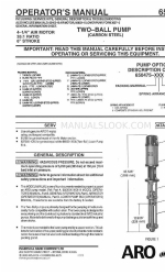 ARO TWO-BALL PUMP 650475-X Manual do operador