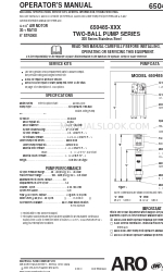 ARO TWO_BALL PUMP SERIES 650485-XXX Manual do operador