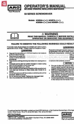 ARO AG058A Manual do operador