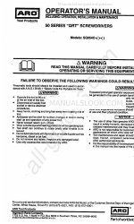 ARO SQ054C Series Manual do operador