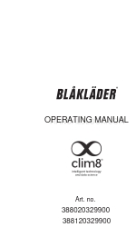 BLAKLADER clim8 388020329900 Manual de instrucciones