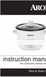 Aroma ARC-302NGBL Manual de instruções