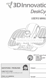 3D innovations DeskCycle Ellipse ユーザーマニュアル