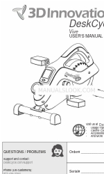 3D innovations DeskCycle Vive User Manual