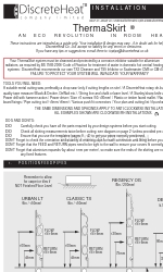 DiscreteHeat ThermaSkirt Руководство по установке