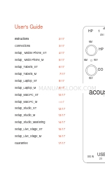 acousta LE 03 Руководство пользователя